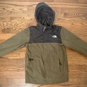 The North Face Antora rain jacket, Boys XS (6), Forest Olive